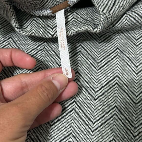 Free People Gray Zigzag Mini Dress - Picture 6 of 6